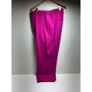Bar 111 Women’s Wide Leg Trouser Pants Fuchsia Plus Sz 24W Office Career
